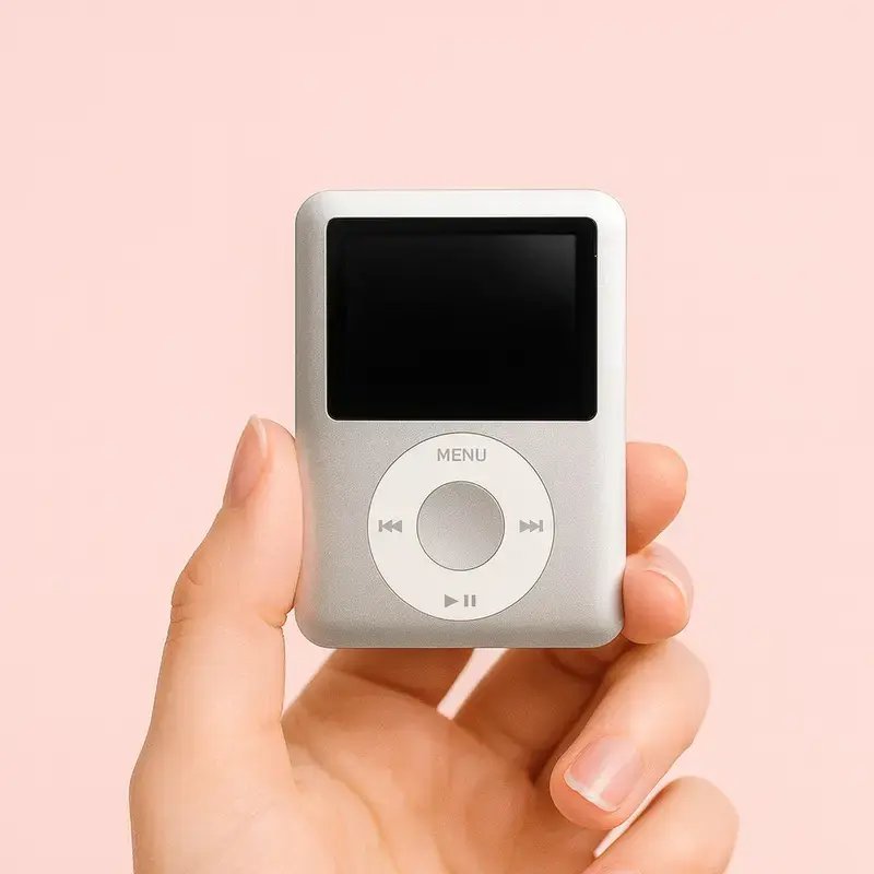 Retro MP3 & MP4 Player - Compact Portable Audio Device with Memory Card Support for Personal Music Listening
