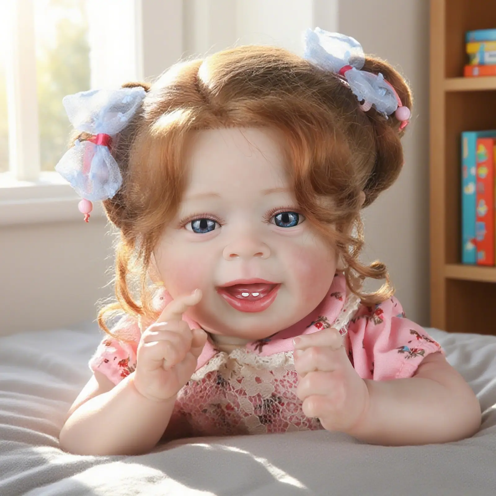 #Summervibes [WOOROY] Reborn Baby Doll Girl – 20 In Lifelike Handmade Real Life Toddler, Newborn Weighted Cloth Body, Real Baby Feeling, with Golden Brown Hair, Accessories Set in Gift Box, Birthday & Christmas Gift for Kids Age 3+ Girl Doll Teeth Clot