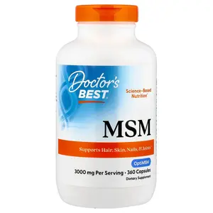 Doctor's Best MSM with OptiMSM®, 360 Capsules (1,000 mg  per Capsule)