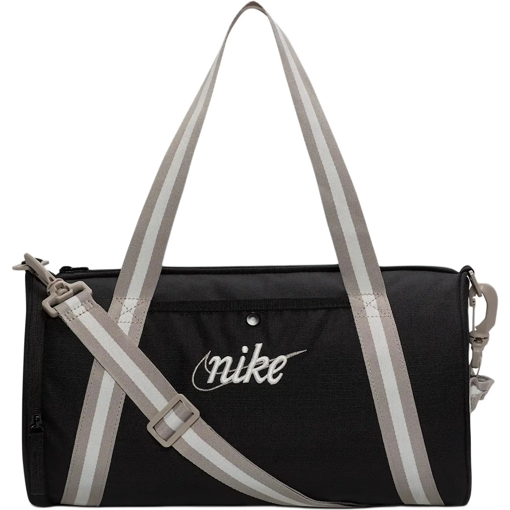 Women's Nike Embroidered Logo Zippered Polyester Travel Bag, Sporty Gym Bag for Sports & Outdoor Use, Sporty Gym Bags