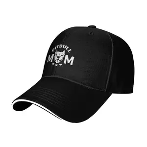 Pitbulls Mom Baseball Sandwich Cap Golf Hat Outdoor Casual Hat Daily Sports Snapback Cool Hats