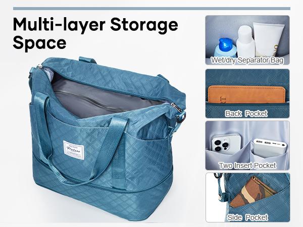 Vacuum Travel Bag with Pump Carry On Travel Bag for Women Fashion Mochilas para Mujer Capacity Expansion