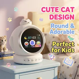 Smart AI Kids Alarm Clock with Voice Chat, Ok-to-Wake Sleep Trainer, Night Light, Story & Music Player, Pomodoro Timer, Gift for Boys Girls Ages 3-12