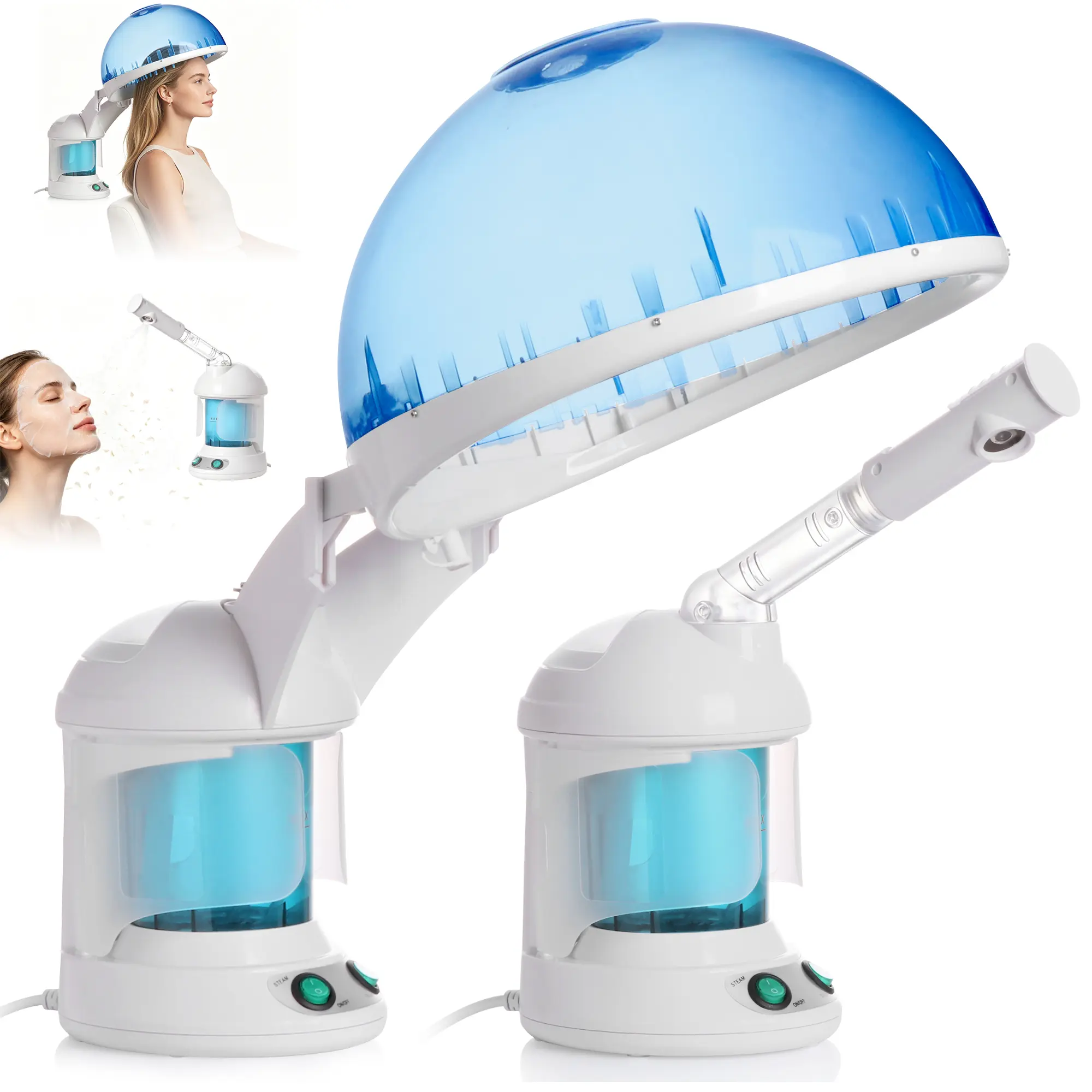 SuperDeal Portable Ozone Facial Steamer - Compact Skin Care Tool, Facial Beauty Device with Moisturizer Function for Face & Hair, Sterilizing Personal Care Appliance, Skin Care Tools,summerwins,back to school,back to school haul