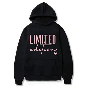 Vibrant Letter Print Hoodie - Women's Casual Short Sleeve Crew Neck Top for Summer & Spring - Comfortable, Breathable, Relaxed Fit Clothing