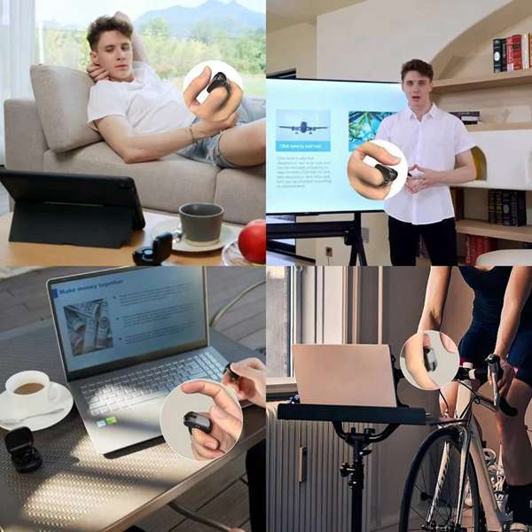 2.4G Wireless Bluetooth Ring Phone Accessory for Content Creators - Magnetic, Waterproof, Portable Wearable Tech Gadget, Short Video Like Button, Lazy Selfie Controller, Fast Charging Page Turner, Accessories