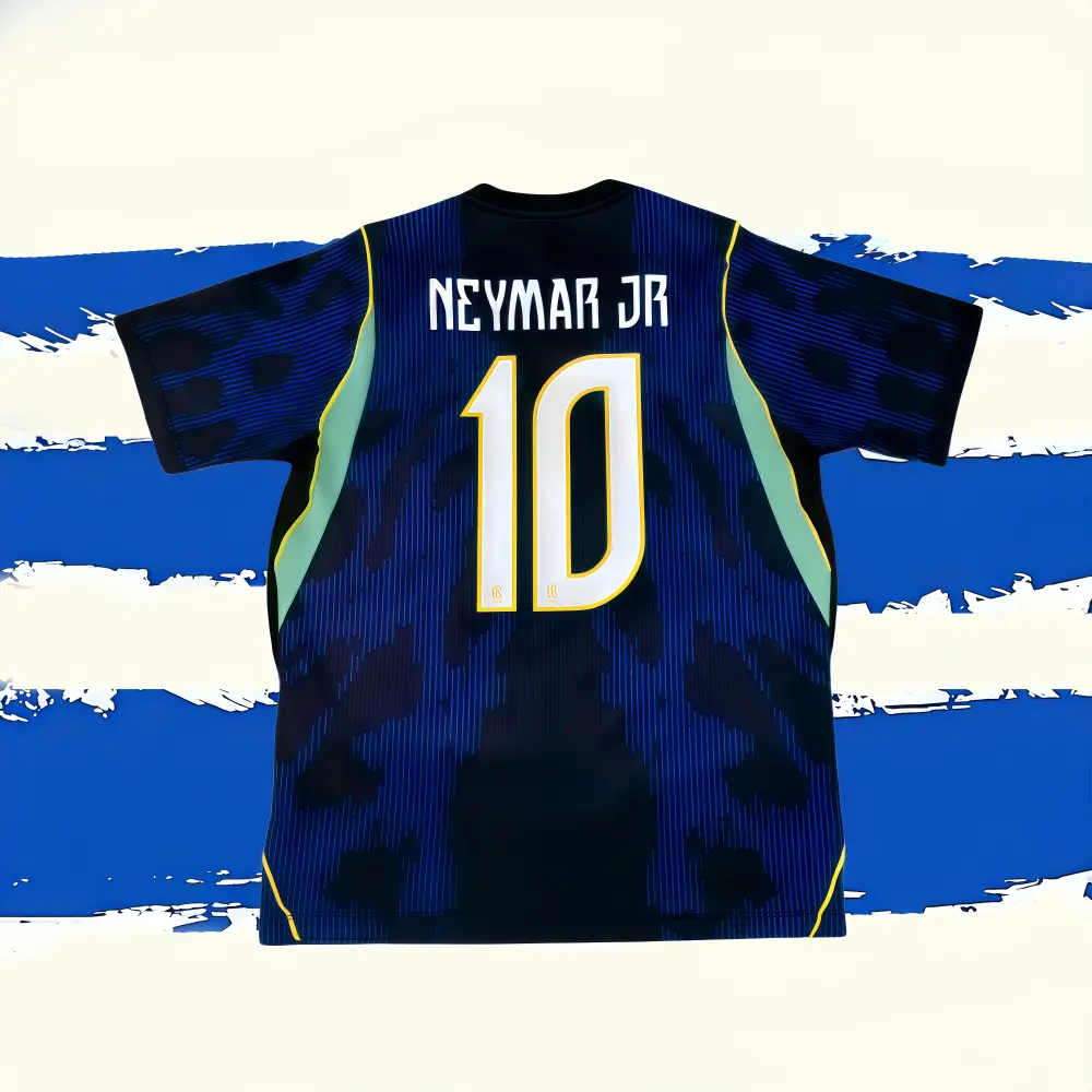 2026 Away  Blue Short-Sleeve NO.10 Neymar Soccer Jersey