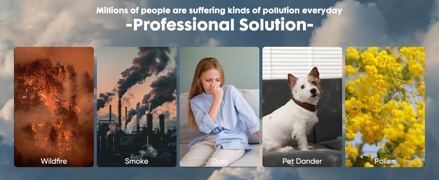 【Clearance】Air Purifiers with An Replacement 3-in-1 HEPA Filter for Home, Up to 1200 ft², Sleep Mode 25dB, Quiet Noise, True H13 Air Cleaner 【Clearance】Air Purifiers with An Replacement 3-in-1 HEPA Filter for Home, Up to 1200 ft², Sleep Mode 25dB, Quiet Noise, True H13 Air Cleaner