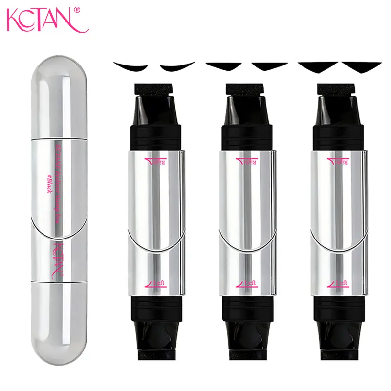3-Piece Rotating Winged Eyeliner Stamp Set, Three Wing Shape Styles with Dual Left & Right Design, Instant Symmetrical Cat Eye Collection for Easy Everyday & Bold Makeup Looks.