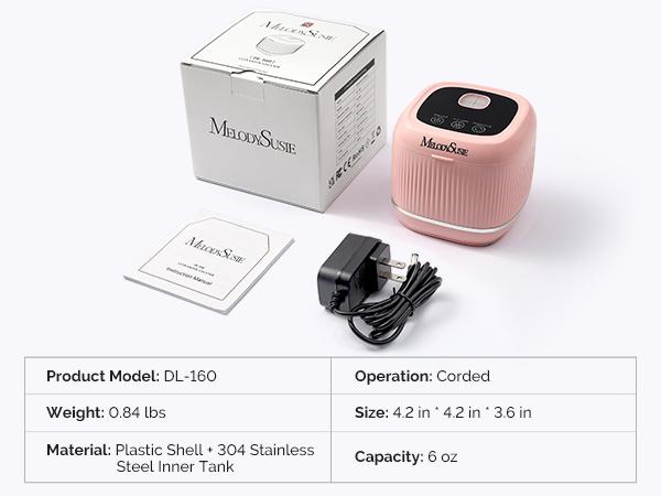 MelodySusie Ultrasonic Cleaner with Sterilization, 2-in-1 Machine for Manicure, Home & Salon, Incompatible with Acetone
