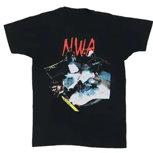 N.W.A Straight Outta Compton Rap Tee Vintage Style XY090309