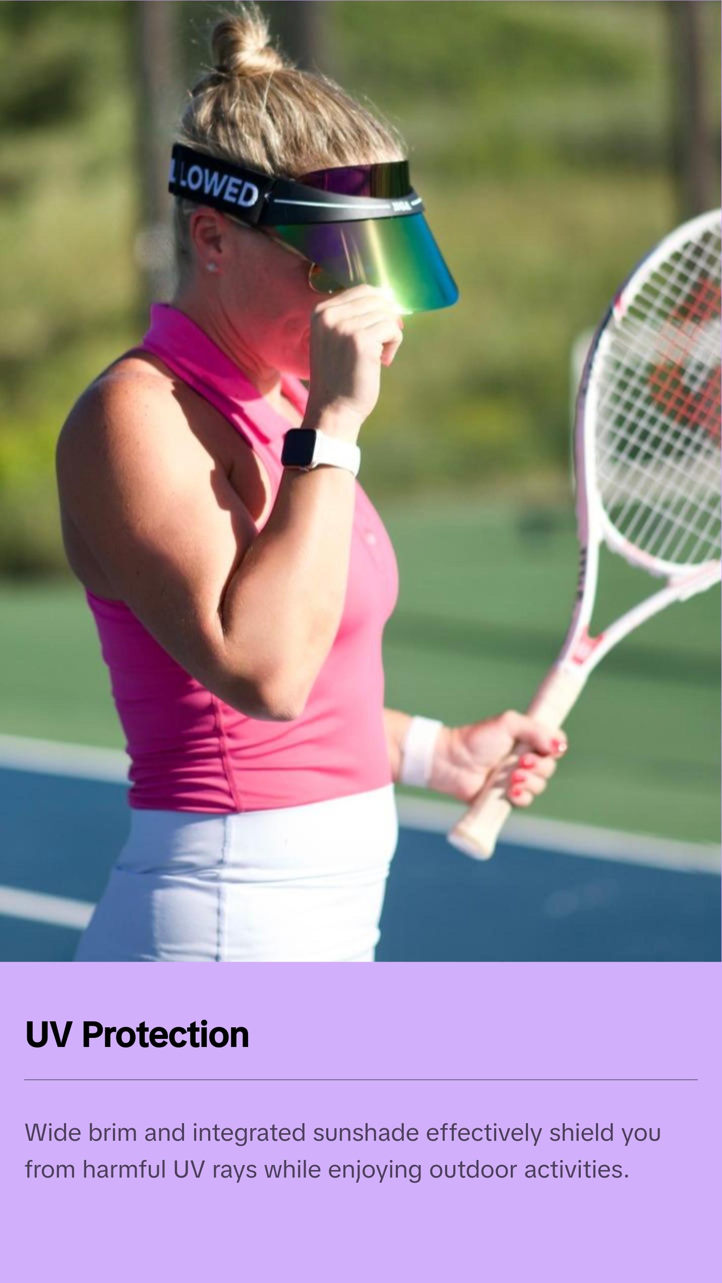 No Girls Allowed (NGA) "Brilliant Swing" Visor in Pink Holographic Mirror No Girls Allowed (NGA) "Brilliant Swing" Visor in Pink Holographic Mirror