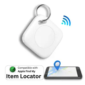 (iOS Only)Bluetooth Smart Tracker Tag-Works with Apple Find My,mini Smart Tags,Anti lose Wallet tracking devices,Safety luggage item locator  White