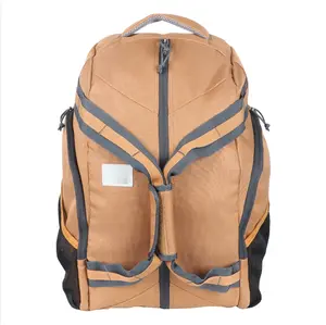 35L Convertible Travel Duffel Backpack, Brown, Durable Polyester Construction