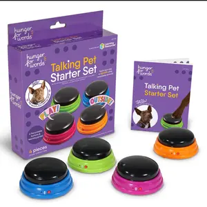 Brightkins Talking Pet Buttons – Starter Series for Dog Communication Training, 3/4/6 Buttons