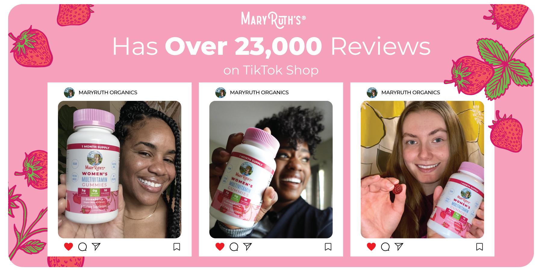 MaryRuth's Multivitamin Gummies for Women - Metabolism - Skin Health - Immune Support - Essential Nutrients - Sugar Free - Vegan - 30 Servings