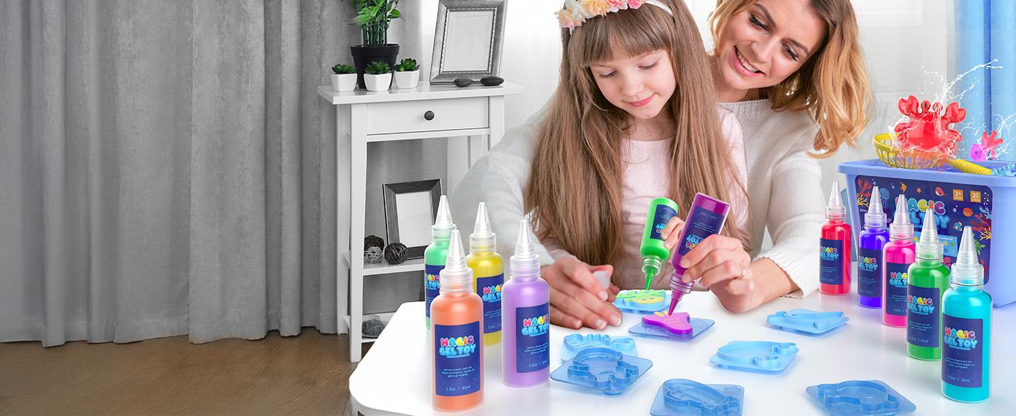 Joyfresh Magic Water Elf Toy Kit with Magic Gels, Molds - Imaginative Play, Christmas Gifts, Birthday Gifts, Party Favors, and Family-Friendly DIY STEM Projects