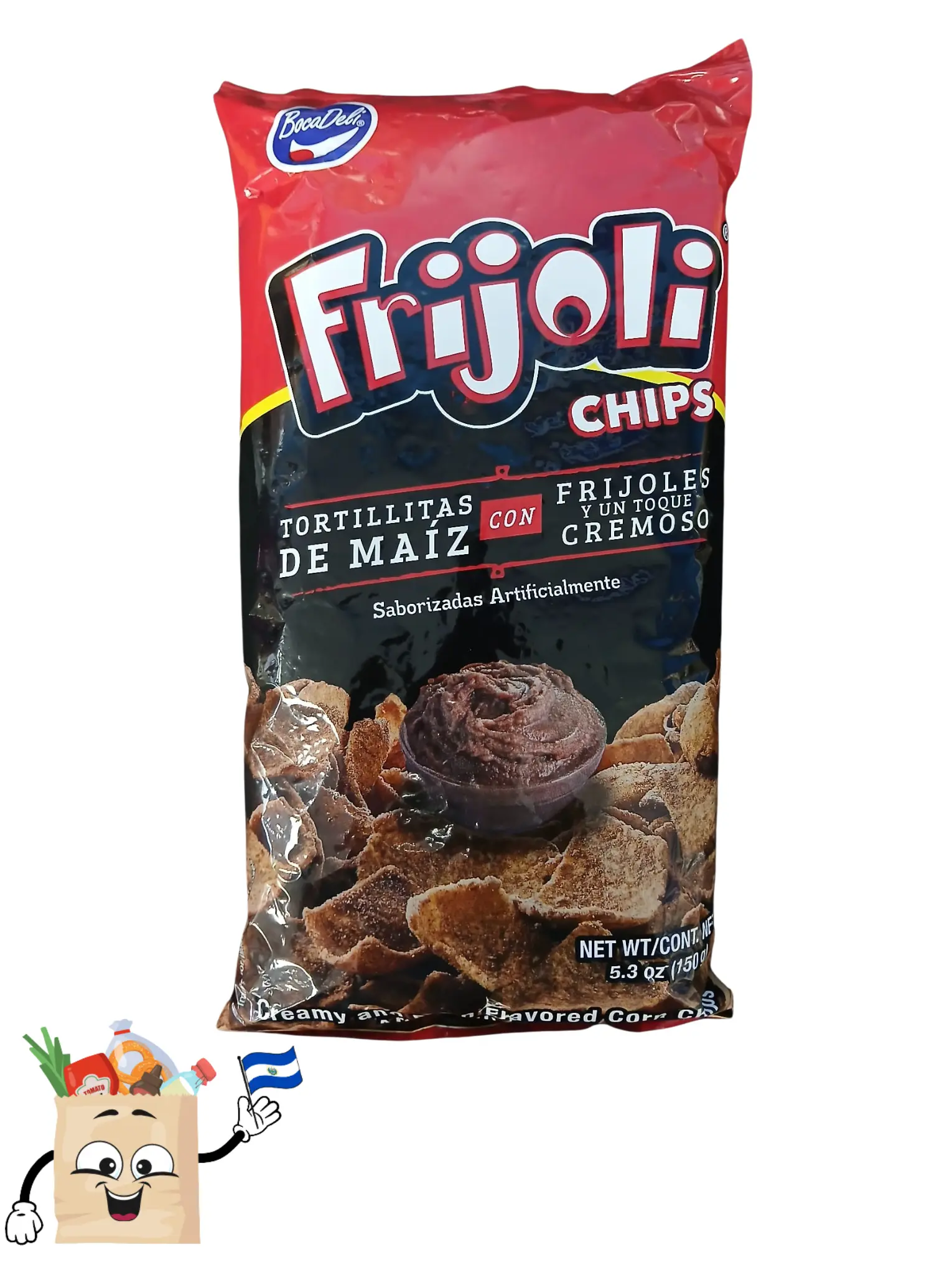 3 pack Frijoli Chips Corn chips snacks by bocadeli