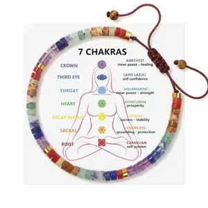 A natural stone chakra bracelet, a motivational gift for women and teenagers, perfect for gifting to female friends and sisters to express your affection.