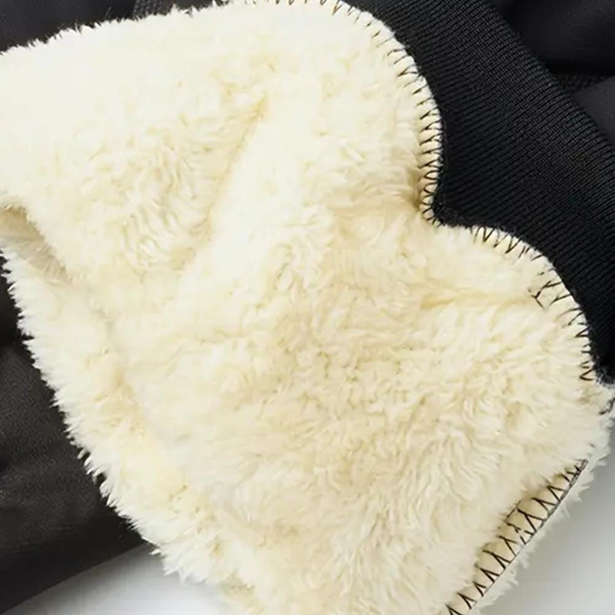 Men's Thermal Pants Heavyweight Insulated Cotton Winter Trousers with Drawstring Waistband, Black Cold Resistant Daily & Formal Wear with Side Pockets Suitable for Office Work and Outdoor Activities warm SpringStatements