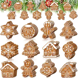 Christmas Clearance Sale Christmas Wooden Hanging Ornaments 40/36 Pcs Cartoon-Inspired Christmas Character Decor, Green Christmas Monster Decoration, Pink Christmas Tree Ornaments, Santa Candy Cane Gingerbread Ornament, Festival Party Home Xmas Tree Decor