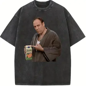 TONY SOPRANO Printed Design Unisex Crew neck T-Shirt & Sweatshirt,High-Quality Print,Casual Comfort Breathable Long Sleeve for Streetwear Fashion Men and Women's Top Daily Wear