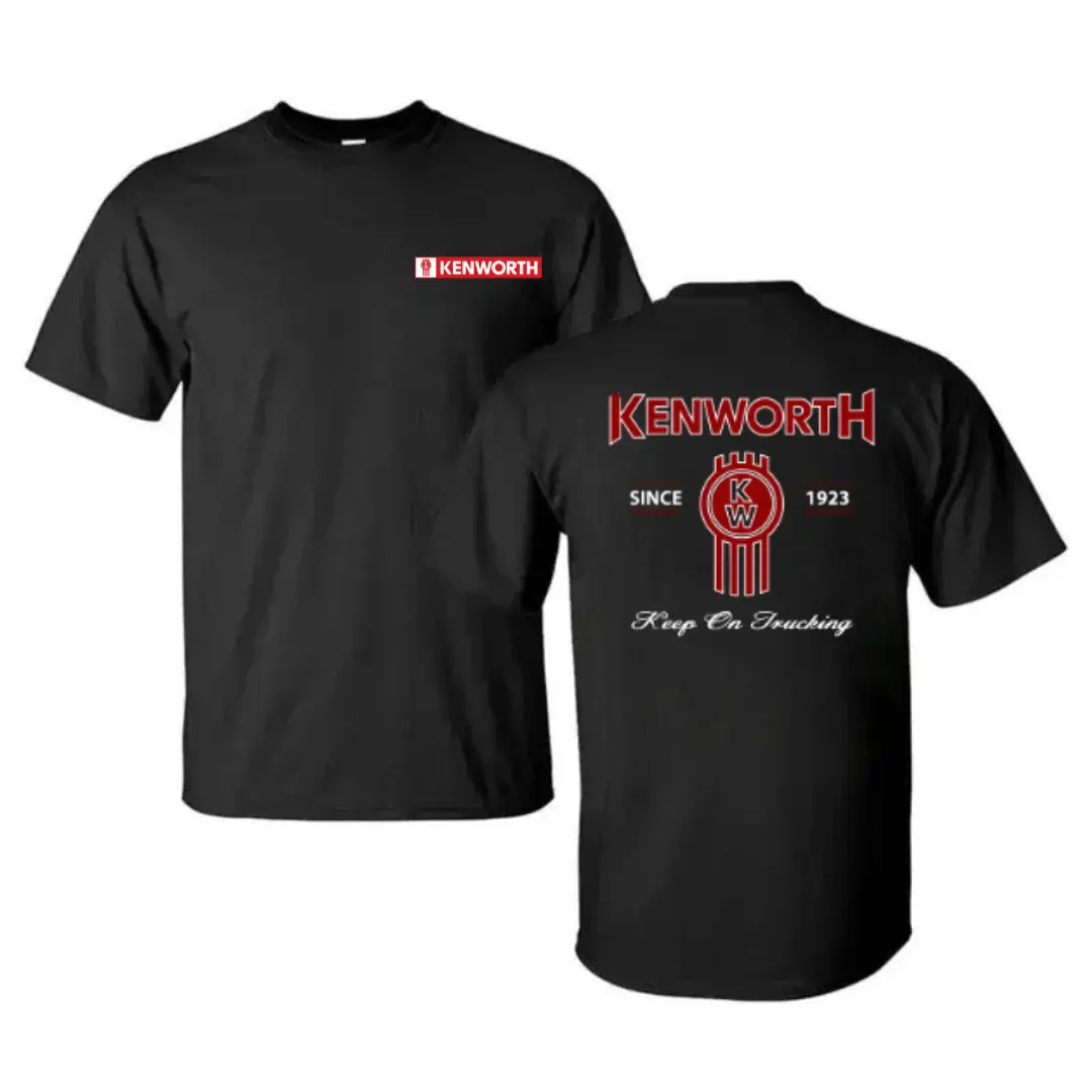 180g[100%cotton]Kenworth Truck Gear Graphic Double-Sided Shirt, Classic American Semi Truck Mechanic & Diesel Engine Design Shirt, Perfect for Truck Drivers, Mechanics & Heavy Equipment Fans, Great for Work, Garage, Car Meets & Everyday Wear Breathable