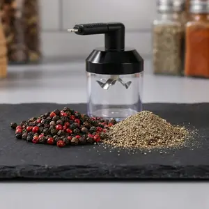 3-in-1 Phone-Powered Electric Spice Mill (Pepper/Salt) | USB-C/Lightning/Type-C Connector | Kitchen Seasoning Tool | Refillable | For Cooking