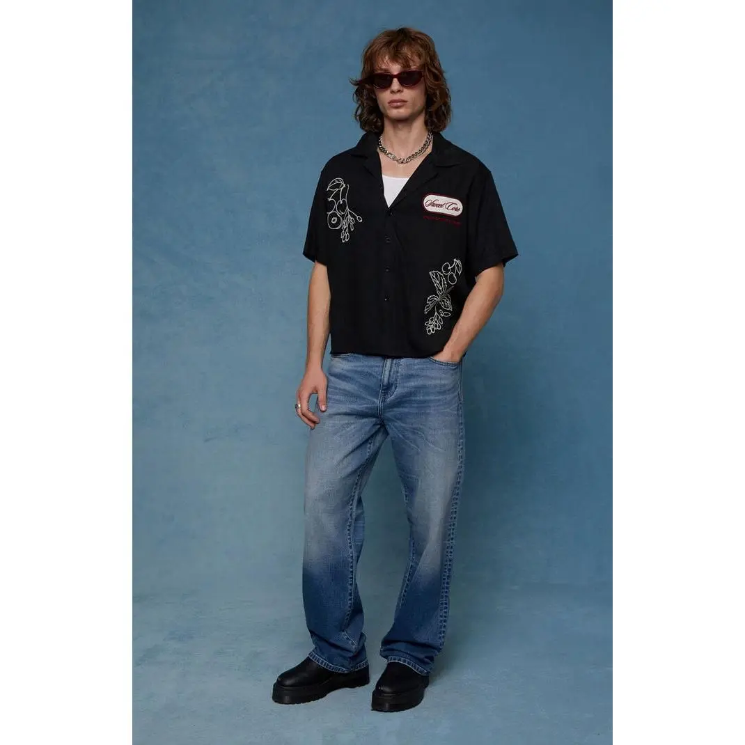 Pacsun Men's Dylan Baggy Jeans Stretch Medium Blue