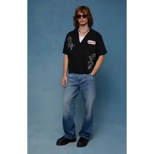 Pacsun Men's Dylan Baggy Jeans Stretch Medium Blue