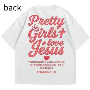 Pretty Girls Love Jesus Jesus Shirt, Christian t shirts, Vintage I Love Jesus Shirt, Jesus design 2025, Gift For Men And For Women, Gift Love Jesus, Full Size, Full Color Womenswear