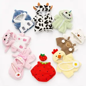 Getahug | Teddy Bear Clothing, Stuffed Animal Costume,  20cm Bear Clothes, Cotton Doll Dress Up, Cosplay Bear Hoodie,  Shark Outfit, Dinosaur Costume, Cow Print, strawberry, chick,  bunny, kawaii plushie accessories, gift for plush lover