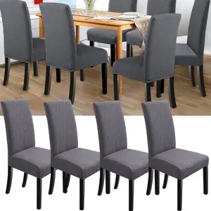 4 Pack Modern Parsons Chair Covers,Elastic Stretch Corners,Fits Most Dining Chairs for Home & Hotel Use,Easy-Care,Snug Fit Closure,Durable & Comfortable Seating,Valentine's Day Gifts,Hand Tools Kits