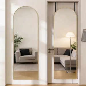 Wall Mounted Mirror, Full Length Mirror, Full Body Door Hanging, Aluminum Alloy Frame for Bedroom Dressing Room, Entryway