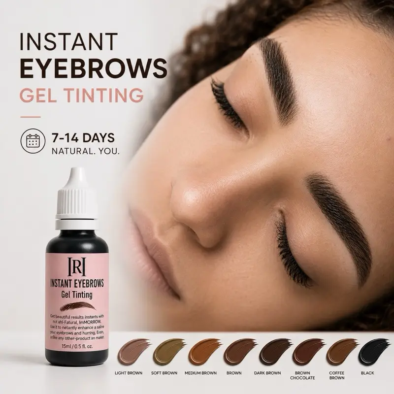 Instant eyebrow tint HennovaBrows Flawless  Brown