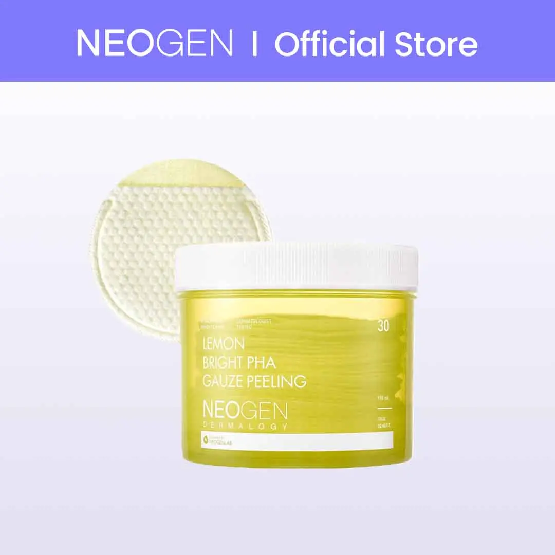 [Clearance] Lemon PHA Gauze Peeling Pads (30 pads) - Exfoliating Peeling Pad with AHA, BHA, PHA, LHA & Lemon & Glutathione & Niacinamide - Korean Skin Care