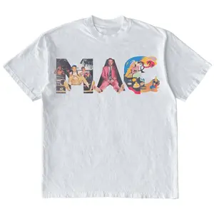 Mac Miller Head Collage Shirt Vintage Rapper 90s Music Tee Unisex Cotton Short Sleeve Top Menswear Global Trending Outfits Premium Fabric Comfortable Fit S to 5XL