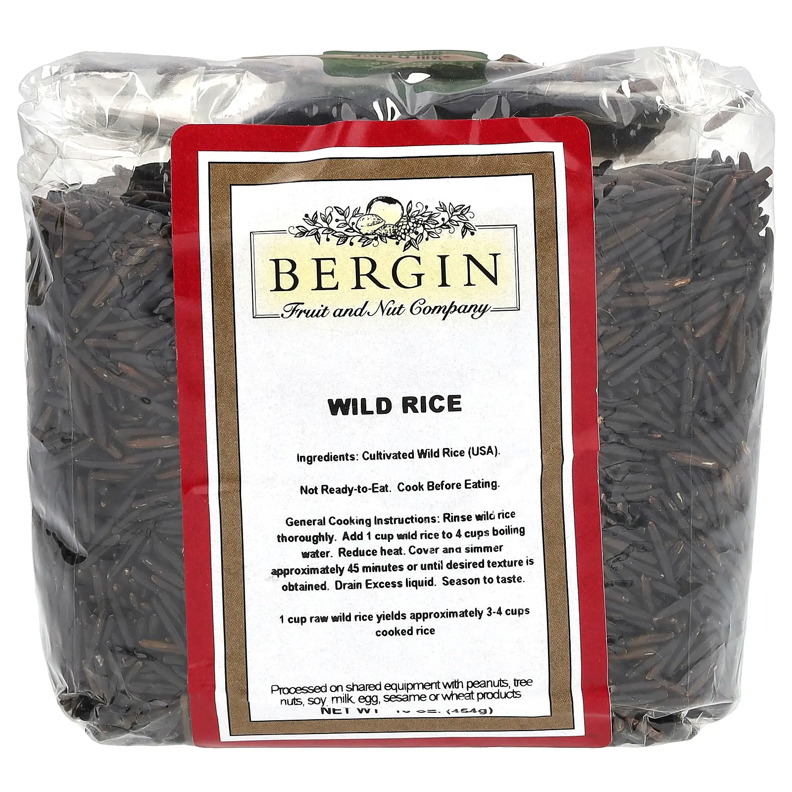 Bergin Fruit and Nut Company Wild Rice, 16 oz (454 g) Bergin Fruit and Nut Company Wild Rice, 16 oz (454 g)