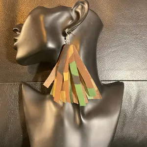 Camouflage Fringe Earrings