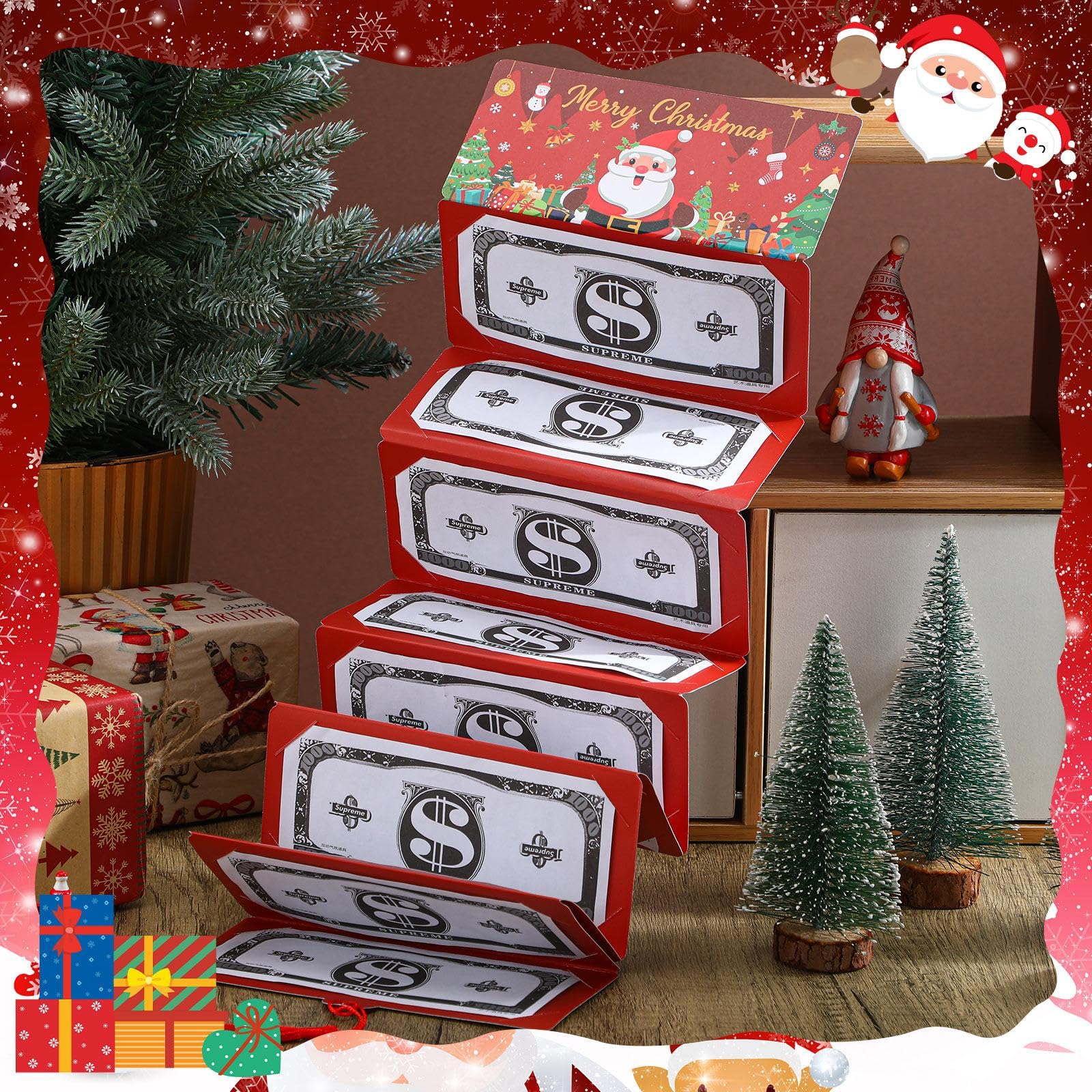 Christmas Clearance Sale Christmas Money Holders Cash Gift Envelope with 10 Slots Santa Snowmen Pattern DIY Christmas Gift Ideas Xmas Gift Card Holder for Family Friend,Christmas Valentine's Day Thanksgiving Day Anniversary Surprise Gift
