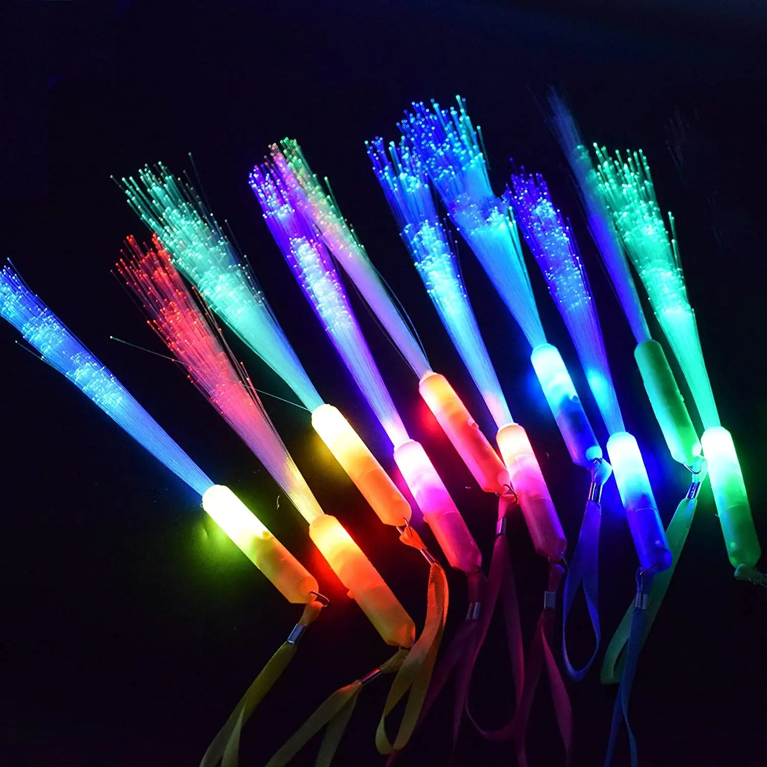 Glow Sticks Bulk  15 Led Light Up Wands With 3 Modes Multicolor Party Supplies For Wedding Raves Concert
