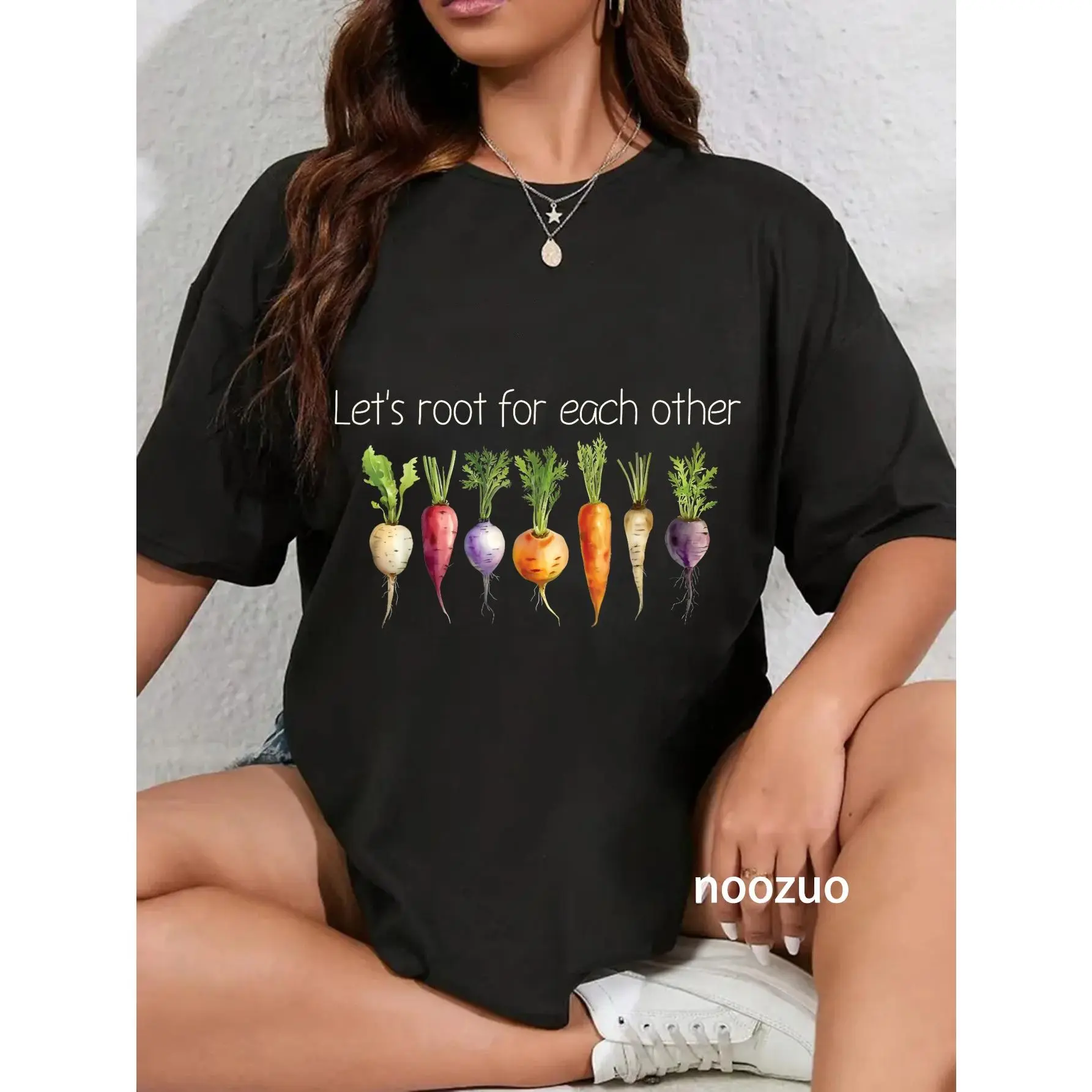 100% Cotton Inspirational Root Vegetables - Motivational Design T-Shirt
