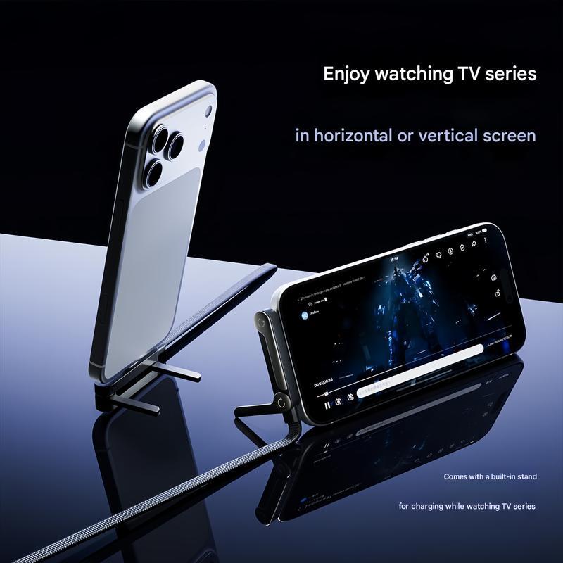 Invisible Holder Charger Cable with Stand, 240w super fast charging 2-in-1 Fast Charging Cord & Phone Stand for Gaming, Office, Car Travel, Compatible with iPhone Samsung Type-C charging cable Black Invisible Holder Charger Cable with Stand, 240w super fast charging 2-in-1 Fast Charging Cord & Phone Stand for Gaming, Office, Car Travel, Compatible with iPhone Samsung Type-C charging cable Black