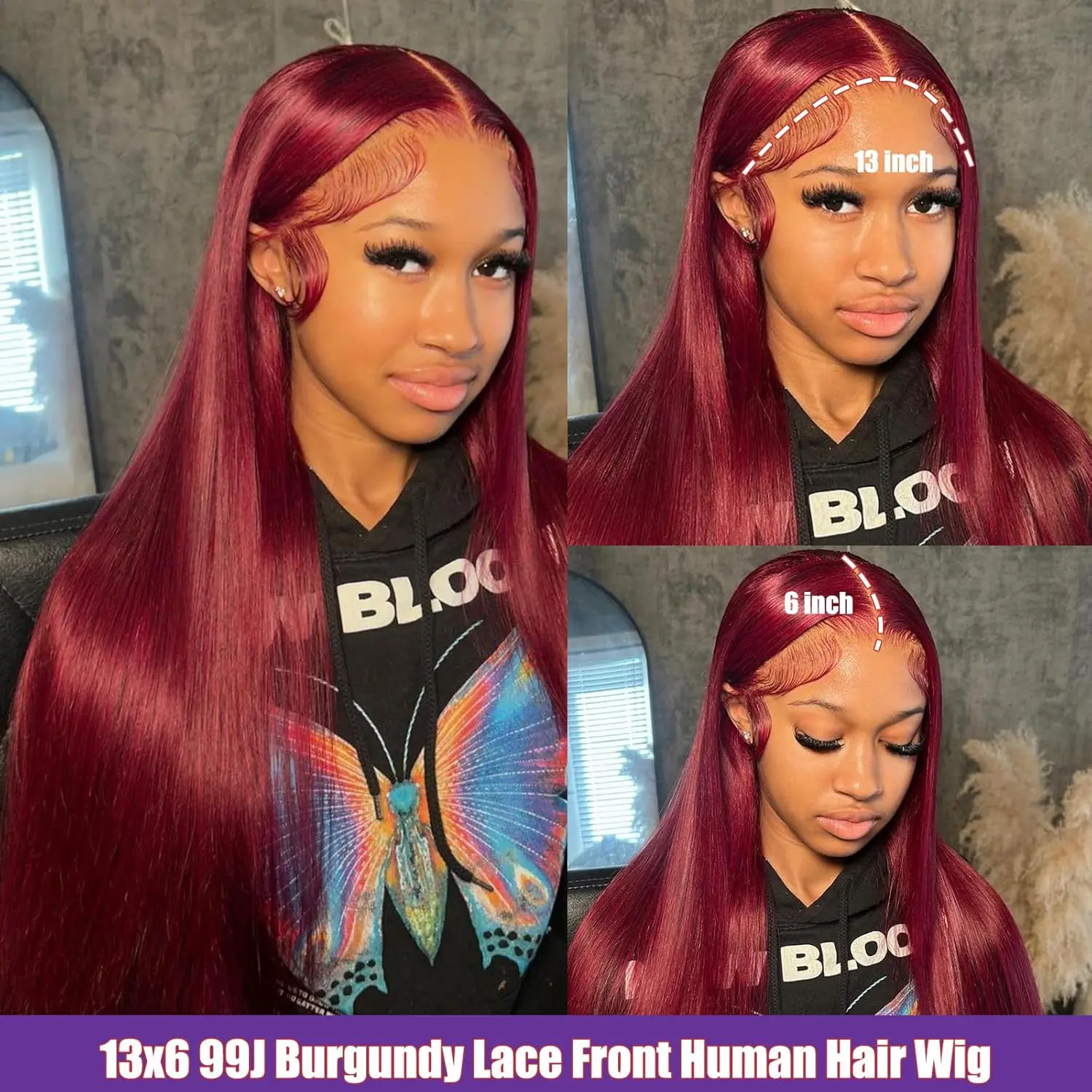 13x6 lace 99J Straight