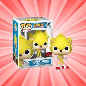 Funko Pop! Sonic the Hedgehog Super Sonic AAA Anime Exclusive #923