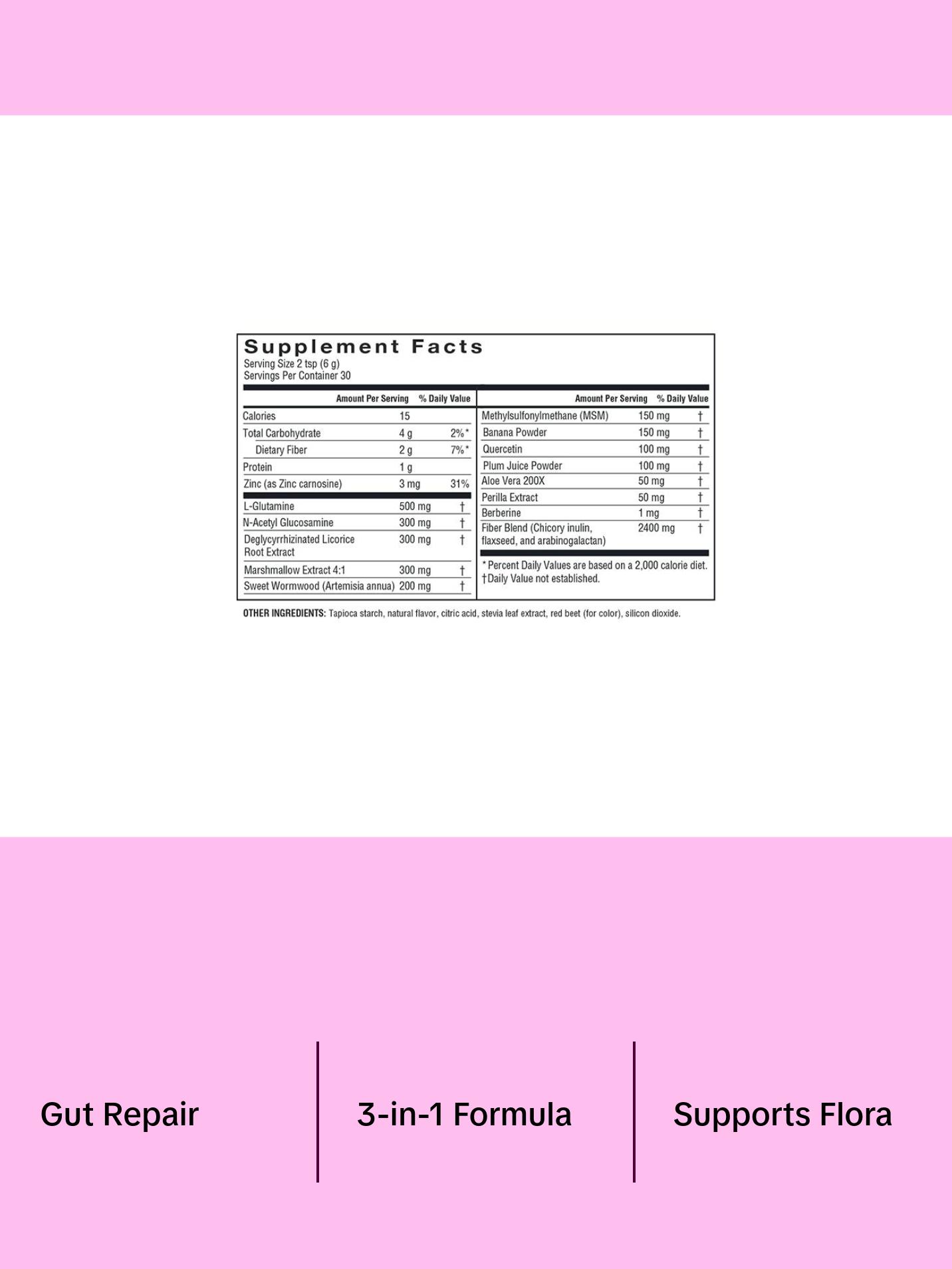 Barlean’s Intestinal Repair Gut Health Powder with 16 Digestive Supplements Healthcare Dietary