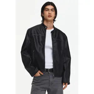 H&M Coated racer jacket