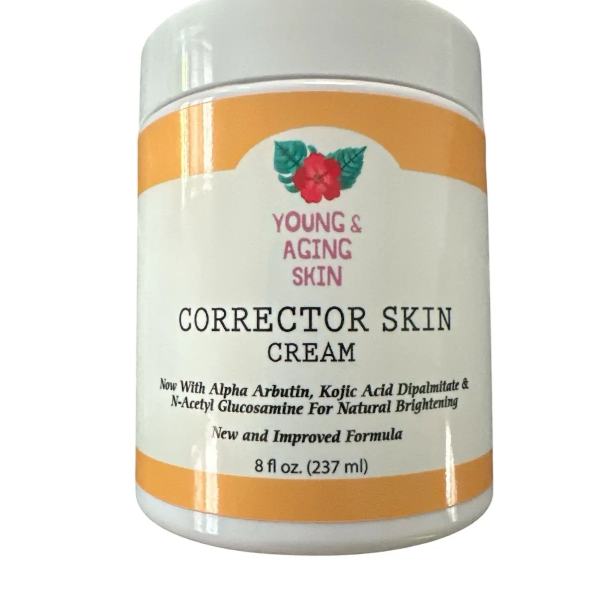 This is not a bleaching or lightening cream. Can help fade some spots.Young and Aging Skin Corrector Skin Cream with Kojic Acid Dipalmitate - Plant-Based Brightening Cream for All Skin Types - Acne, Arbutin Moisturizers Glutathione Skincare Daily Radiant