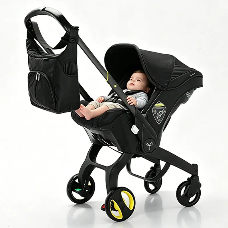 (No Base) Multifunctional Adjustable Lightweight Travel Baby Stroller - High-Quality Durable, 4-Wheel Glide for Outings,  Foldable for Newborns, Space-Saving Design, Supports Baby's Well-Being, Lightweight Travel Stroller, Adjustable Stroller