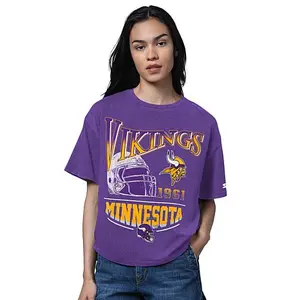 Officially Licensed NFL Women's Vintage Oversized Tee by Glll - Raiders